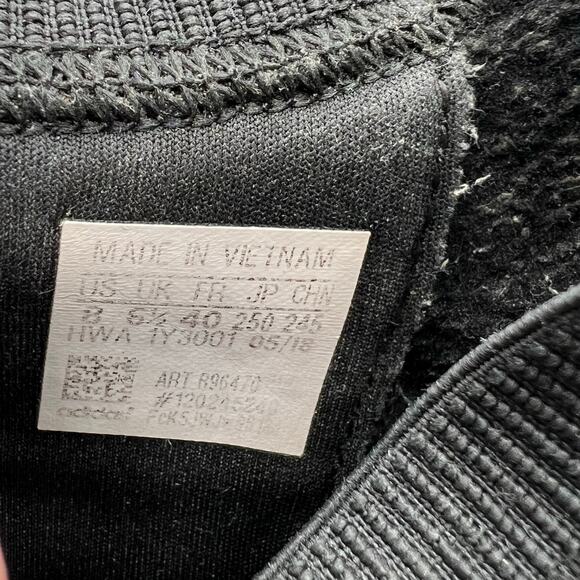 Adidas Neo Ultimafusion Cloudfoam Black Carbon Knit Pull On Sneakers | Women's 8 - Picture 9 of 10